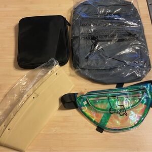 4 new bags - purse organizers arctic star backpack travel cosmetic belt bag